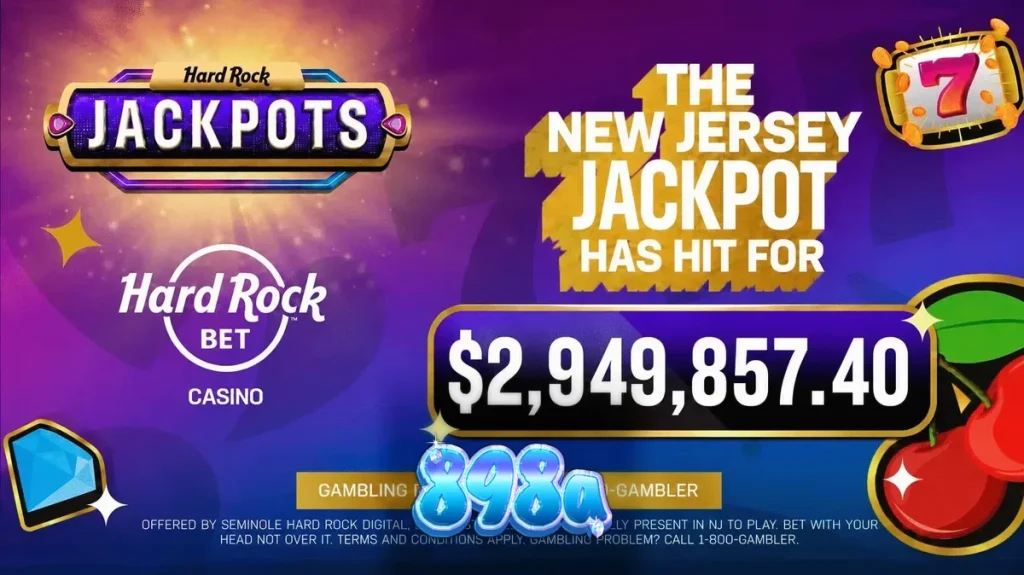 Pemain kasino online sedang melihat layar permainan slot dengan antarmuka jackpot